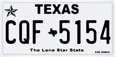 TX license plate CQF5154