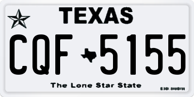 TX license plate CQF5155