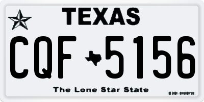 TX license plate CQF5156