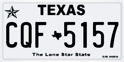 TX license plate CQF5157