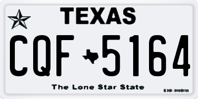 TX license plate CQF5164
