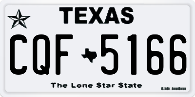 TX license plate CQF5166