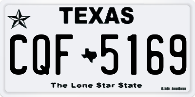 TX license plate CQF5169