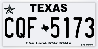 TX license plate CQF5173