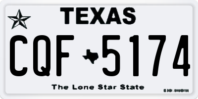 TX license plate CQF5174