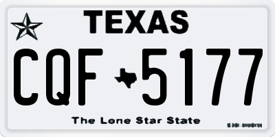 TX license plate CQF5177