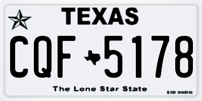 TX license plate CQF5178