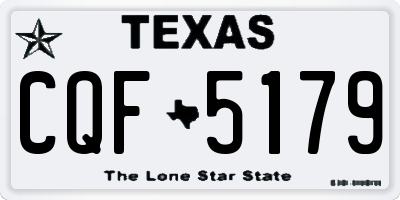 TX license plate CQF5179
