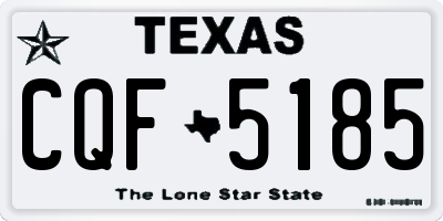 TX license plate CQF5185