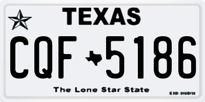 TX license plate CQF5186