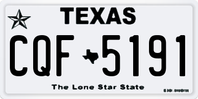 TX license plate CQF5191