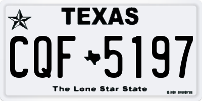TX license plate CQF5197