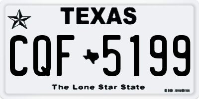 TX license plate CQF5199