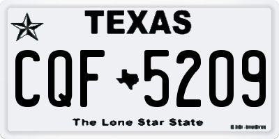 TX license plate CQF5209