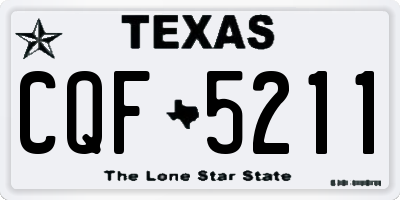 TX license plate CQF5211