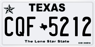 TX license plate CQF5212