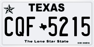 TX license plate CQF5215