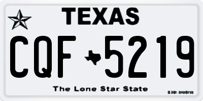 TX license plate CQF5219