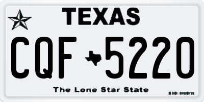 TX license plate CQF5220