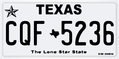 TX license plate CQF5236