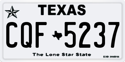 TX license plate CQF5237