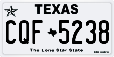 TX license plate CQF5238