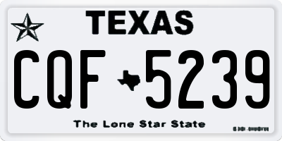 TX license plate CQF5239