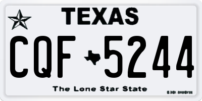 TX license plate CQF5244