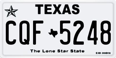 TX license plate CQF5248