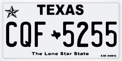 TX license plate CQF5255