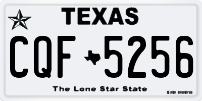 TX license plate CQF5256