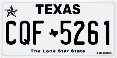 TX license plate CQF5261