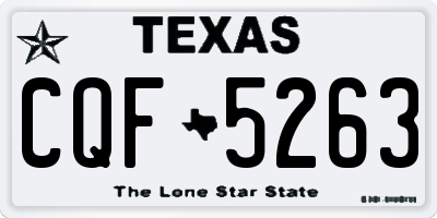 TX license plate CQF5263
