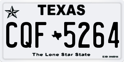 TX license plate CQF5264