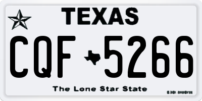 TX license plate CQF5266