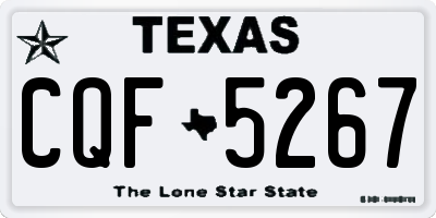 TX license plate CQF5267