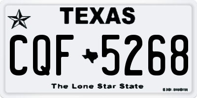 TX license plate CQF5268