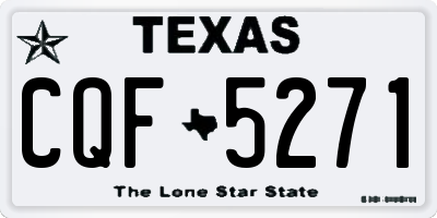 TX license plate CQF5271