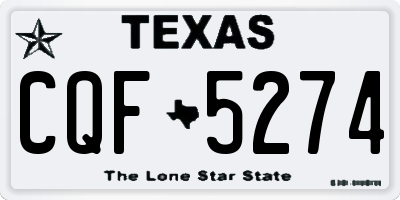 TX license plate CQF5274