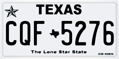 TX license plate CQF5276
