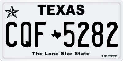 TX license plate CQF5282