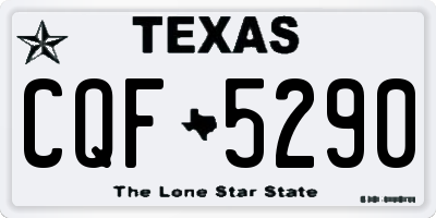 TX license plate CQF5290