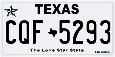 TX license plate CQF5293