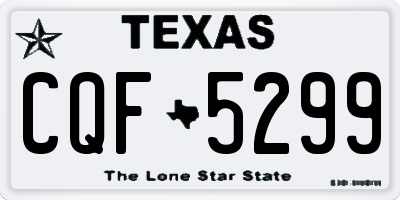 TX license plate CQF5299
