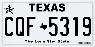 TX license plate CQF5319