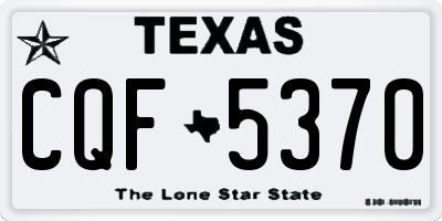 TX license plate CQF5370