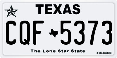 TX license plate CQF5373