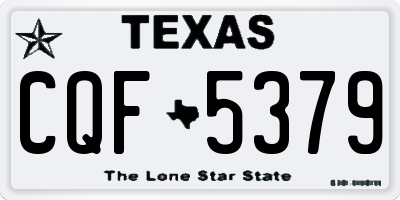 TX license plate CQF5379