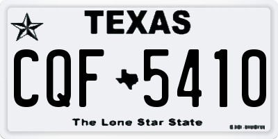 TX license plate CQF5410