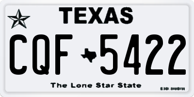 TX license plate CQF5422